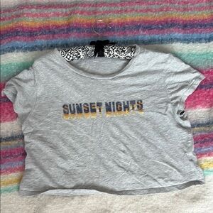 Aerie Black and White Patterned Tee